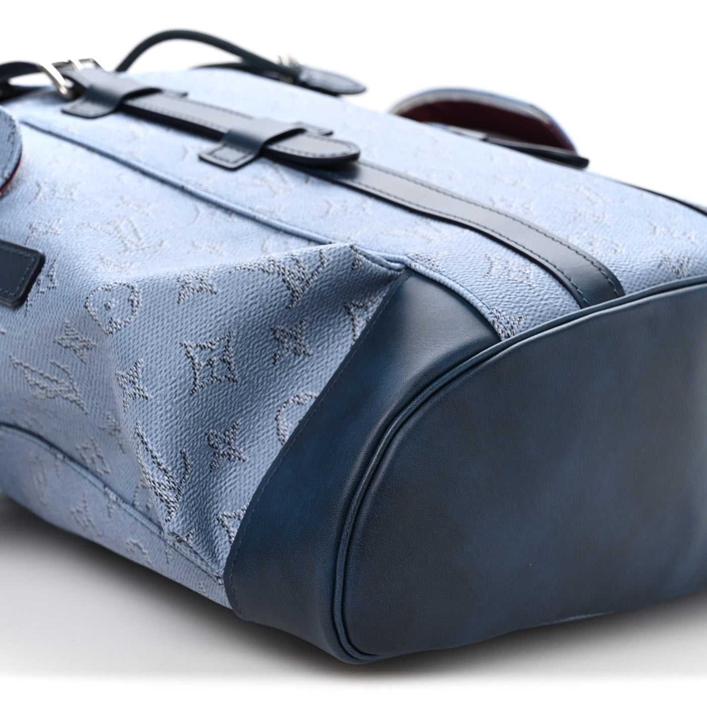 LOUIS VUITTON MONOGRAM HERITAGE CHRISTOPHER BACKPACK MM BLUE