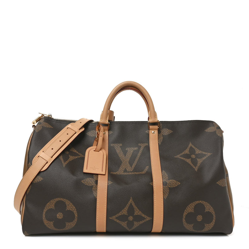 LOUIS VUITTON REVERSE MONOGRAM GIANT KEEPALL BANDOULIERE 50