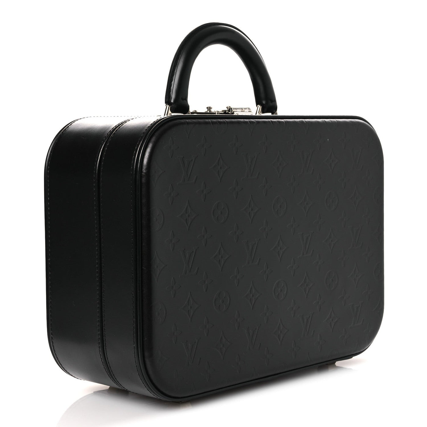 LOUIS VUITTON MONOGRAM GLACE VALISETTE MM BLACK