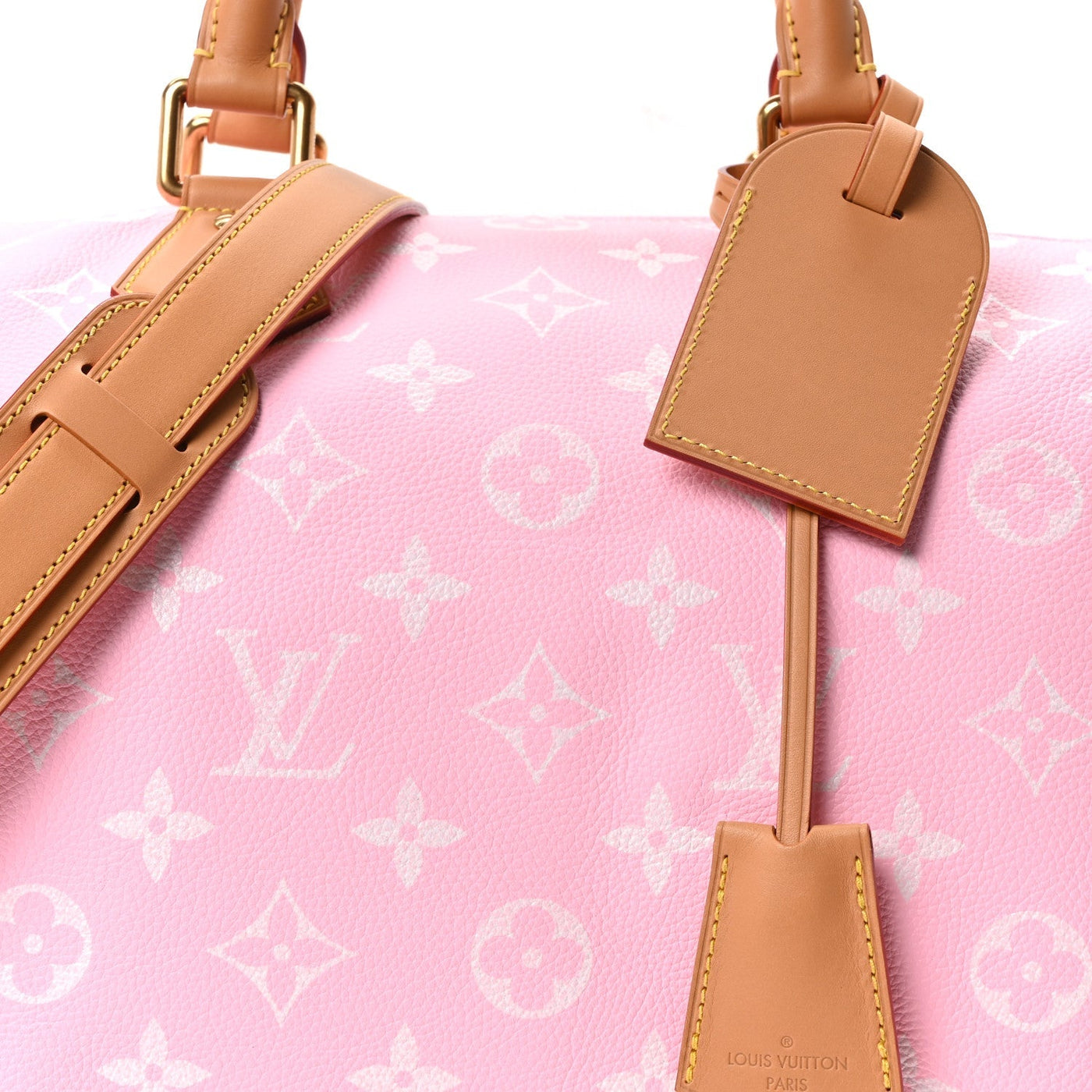 LOUIS VUITTON CALFSKIN MONOGRAM SPEEDY P9 BANDOULIERE 40 CANDY