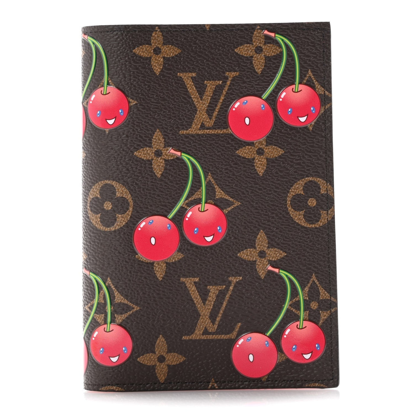 LV X TM MONOGRAM CERISES PASSPORT COVER