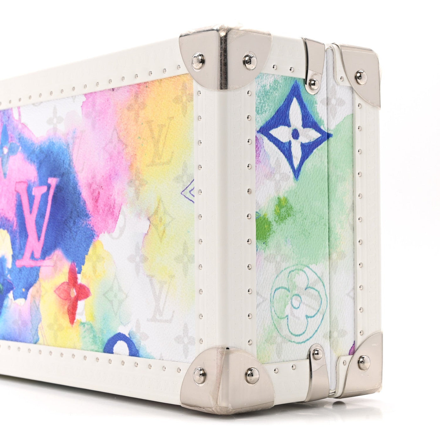 LOUIS VUITTON MONOGRAM WATERCOLOR COFFRET 8 WATCH CASE MULTICOLOR