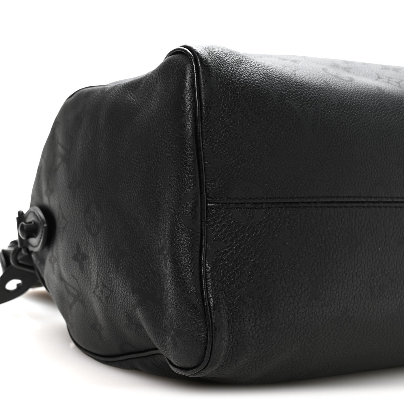 LOUIS VUITTON CALFSKIN MONOGRAM SPEEDY P9 BANDOULIERE 30 ULTRA BLACK