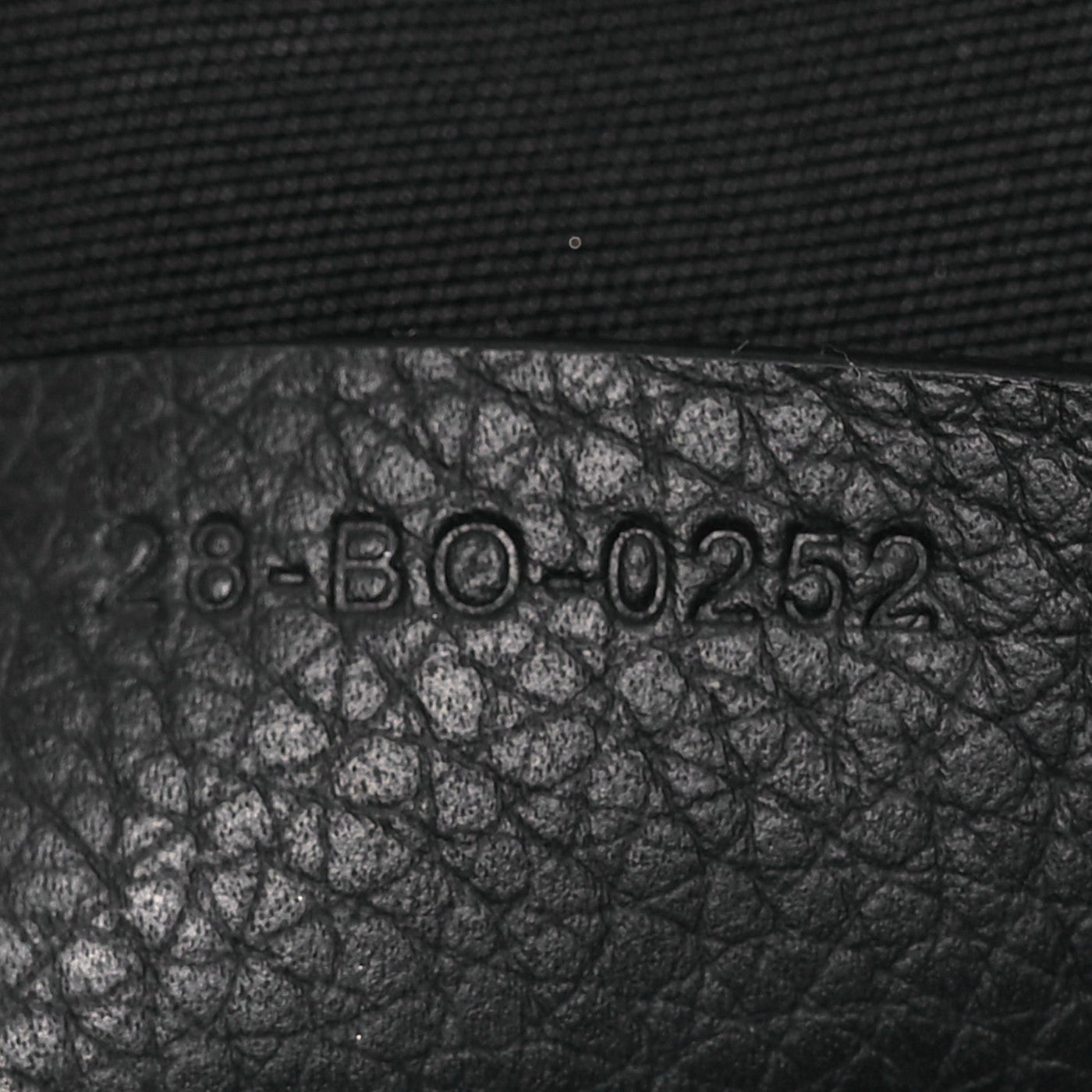 DIOR OBLIQUE JACQUARD GRAINED CALFSKIN LINGOT 50 BLACK