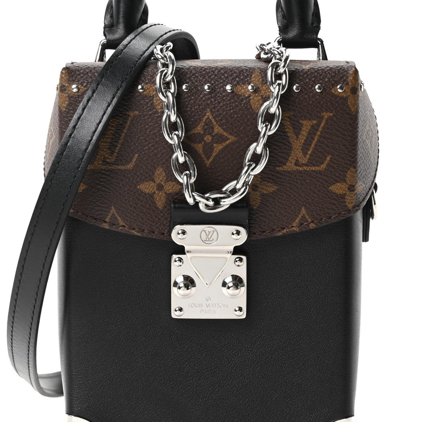 LOUIS VUITTON CALFSKIN MONOGRAM CAMERA BOX VIBE BLACK