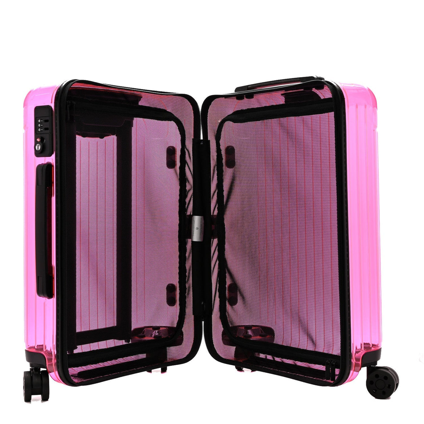 RIMOWA TRANSPARENT POLYCARBONATE ESSENTIAL CABIN NEON PINK