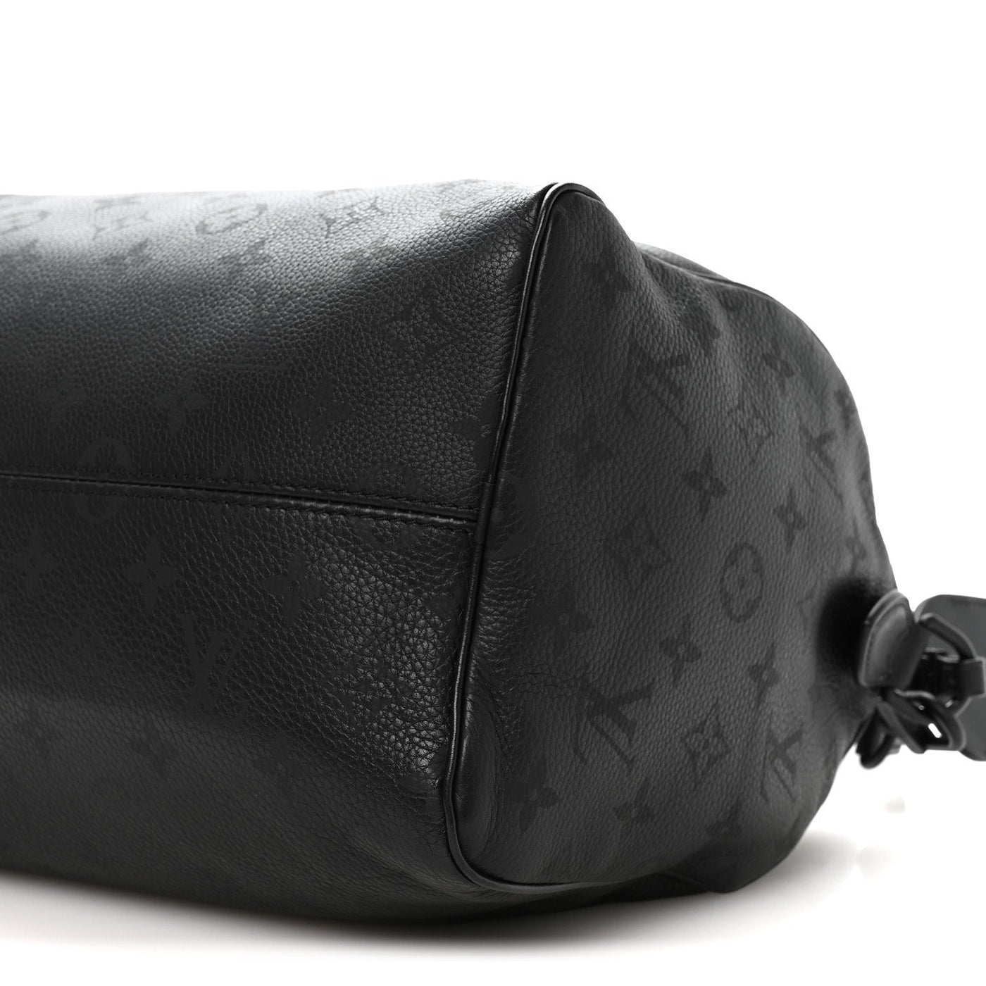 LOUIS VUITTON CALFSKIN MONOGRAM SPEEDY P9 BANDOULIERE 30 ULTRA BLACK