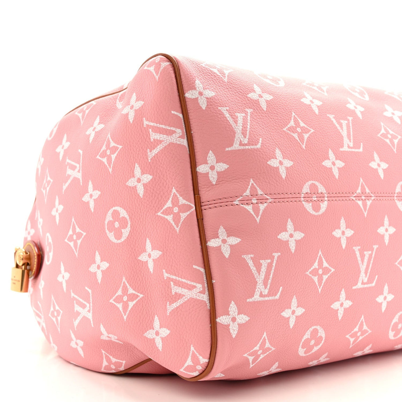 LOUIS VUITTON CALFSKIN MONOGRAM SPEEDY P9 BANDOULIERE 40 PINK SAKURA
