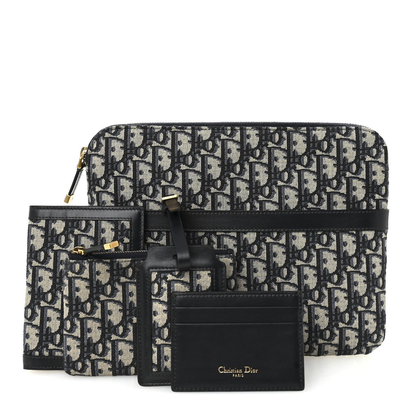 DIOR OBLIQUE TRAVEL SET NAVY BLUE