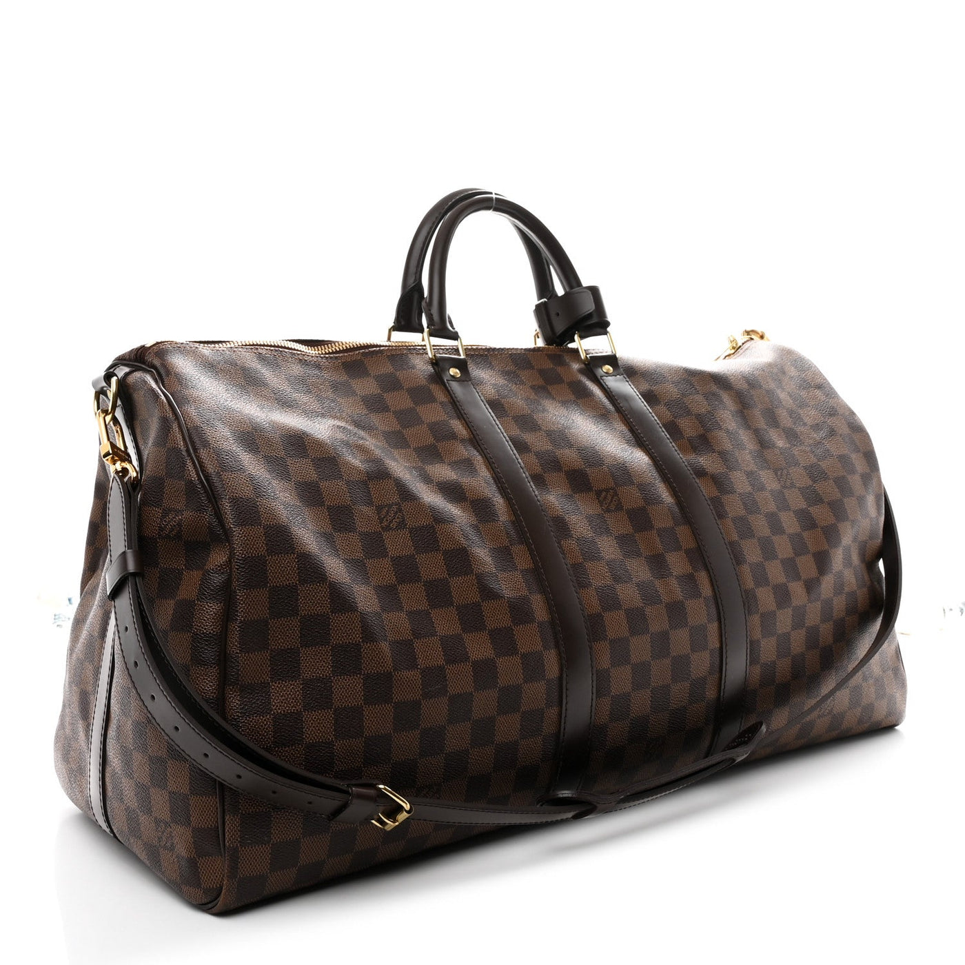 LOUIS VUITTON DAMIER EBENE KEEPALL BANDOULIERE 55