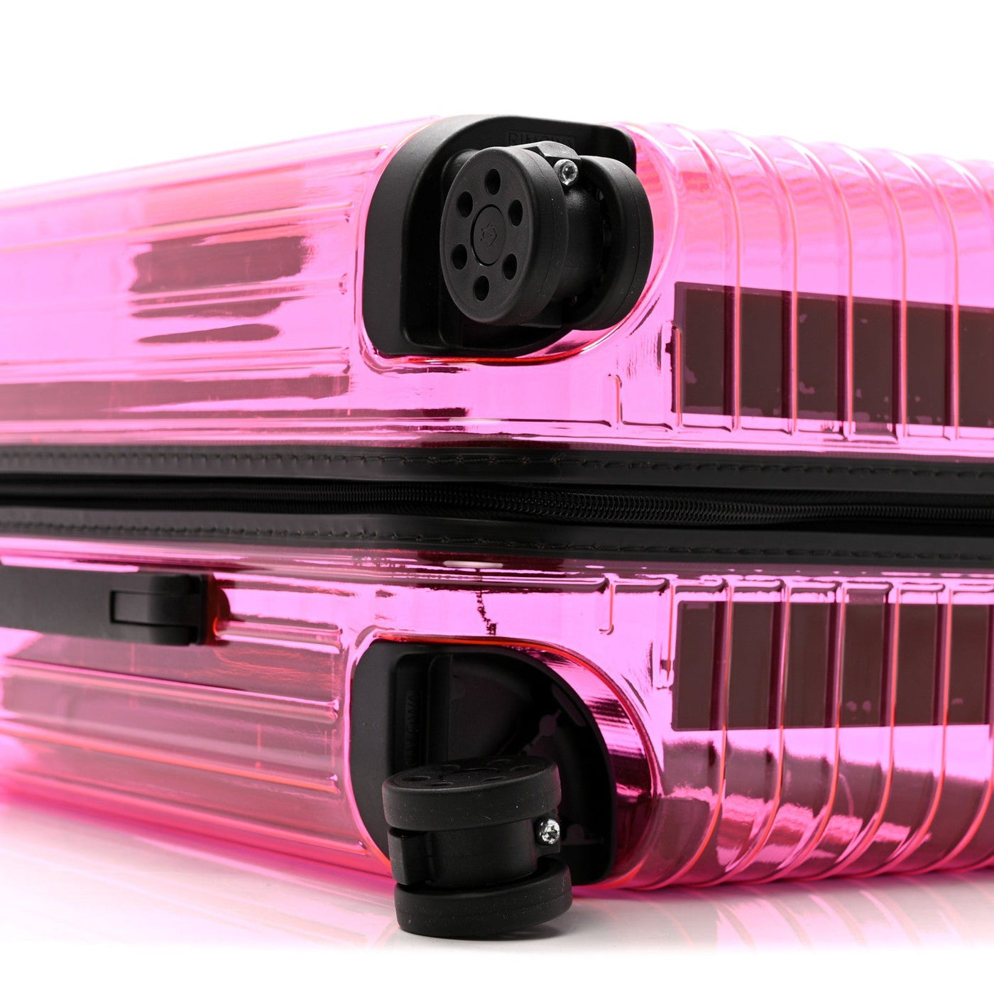 RIMOWA TRANSPARENT POLYCARBONATE ESSENTIAL CABIN NEON PINK