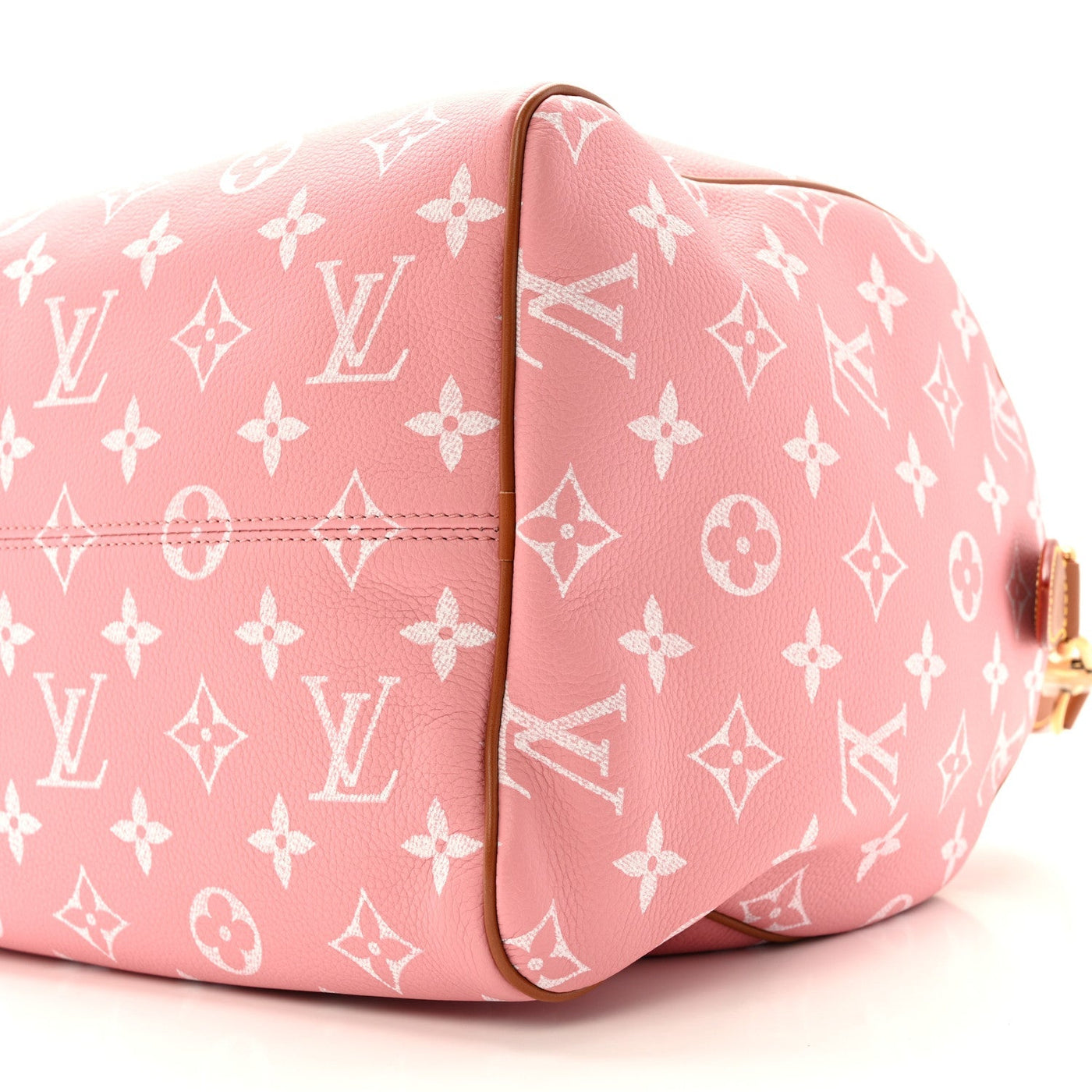 LOUIS VUITTON CALFSKIN MONOGRAM SPEEDY P9 BANDOULIERE 40 PINK SAKURA