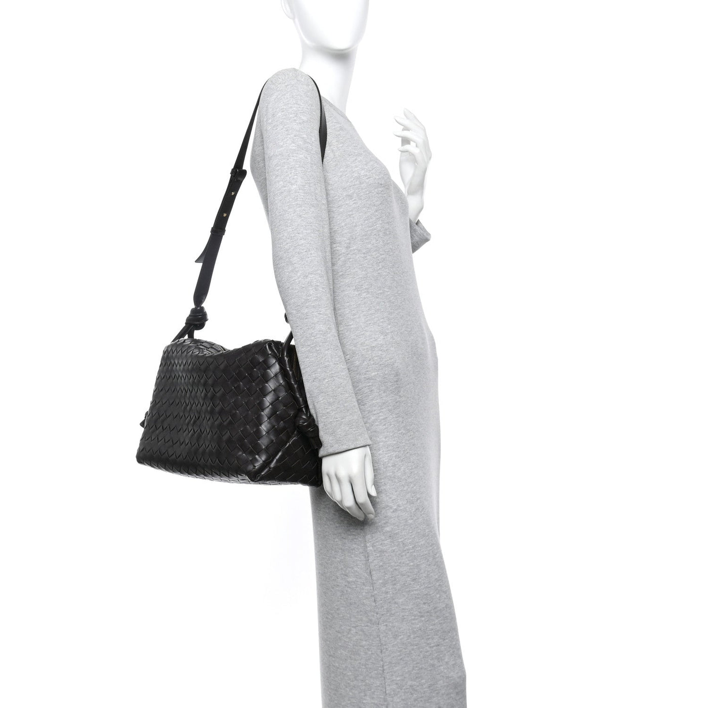 BOTTEGA VENETA NAPPA INTRECCIATO MEDIUM LOOP WEEKENDER BAG FONDANT