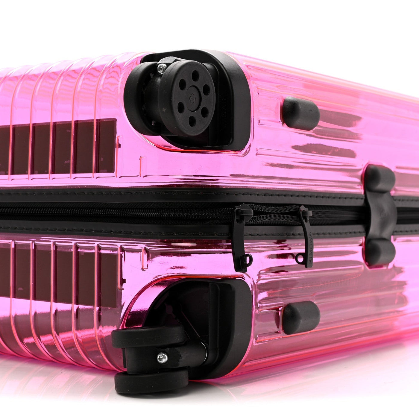 RIMOWA TRANSPARENT POLYCARBONATE ESSENTIAL CABIN NEON PINK