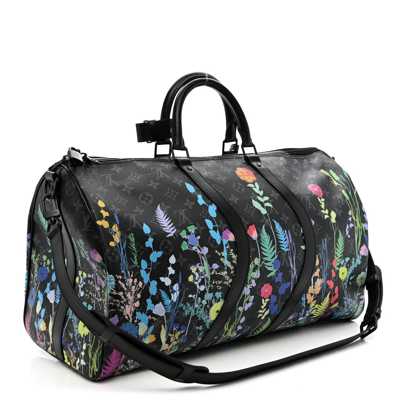 LOUIS VUITTON MONOGRAM ECLIPSE FOLIA KEEPALL BANDOULIERE 50