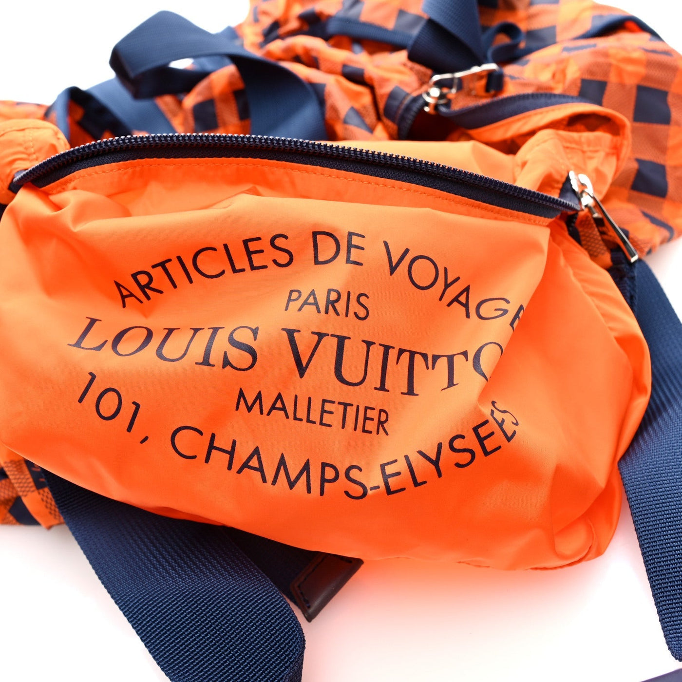 LOUIS VUITTON NYLON DAMIER MASAI ADVENTURE PRACTICAL ORANGE