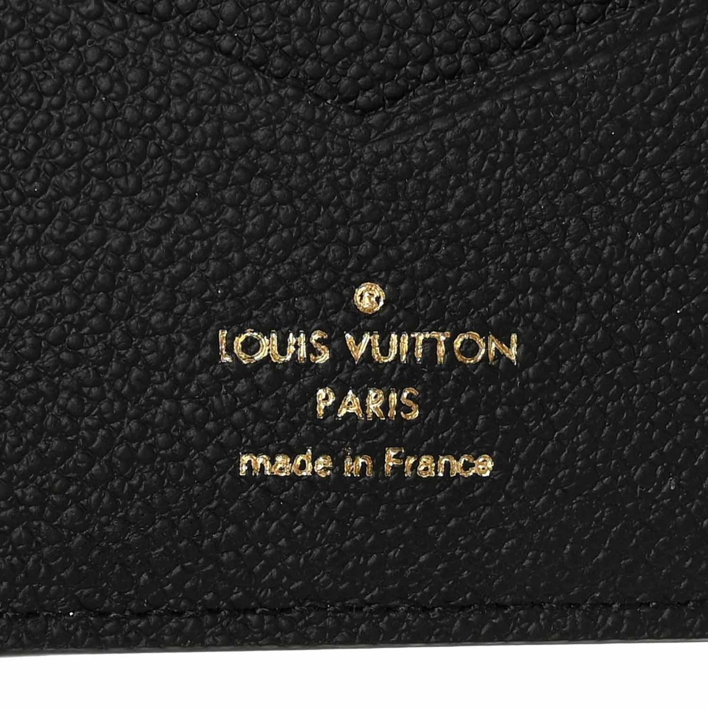 LOUIS VUITTON EMPREINTE MONOGRAM PASSPORT COVER BLACK