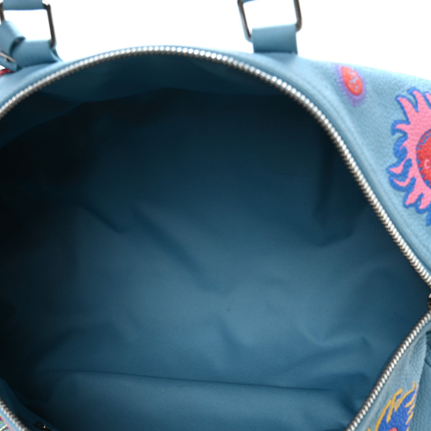 LV X YK TAURILLON MONOGRAM KEEPALL BANDOULIERE 50 BLUE MULTICOLOR