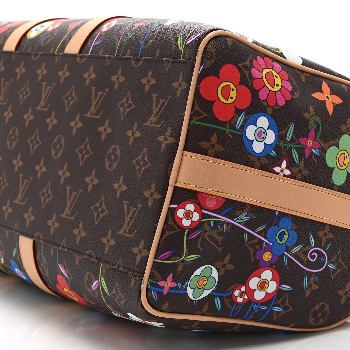 LV X TM MONOGRAM FLOWERS KEEPALL BANDOULIERE 45