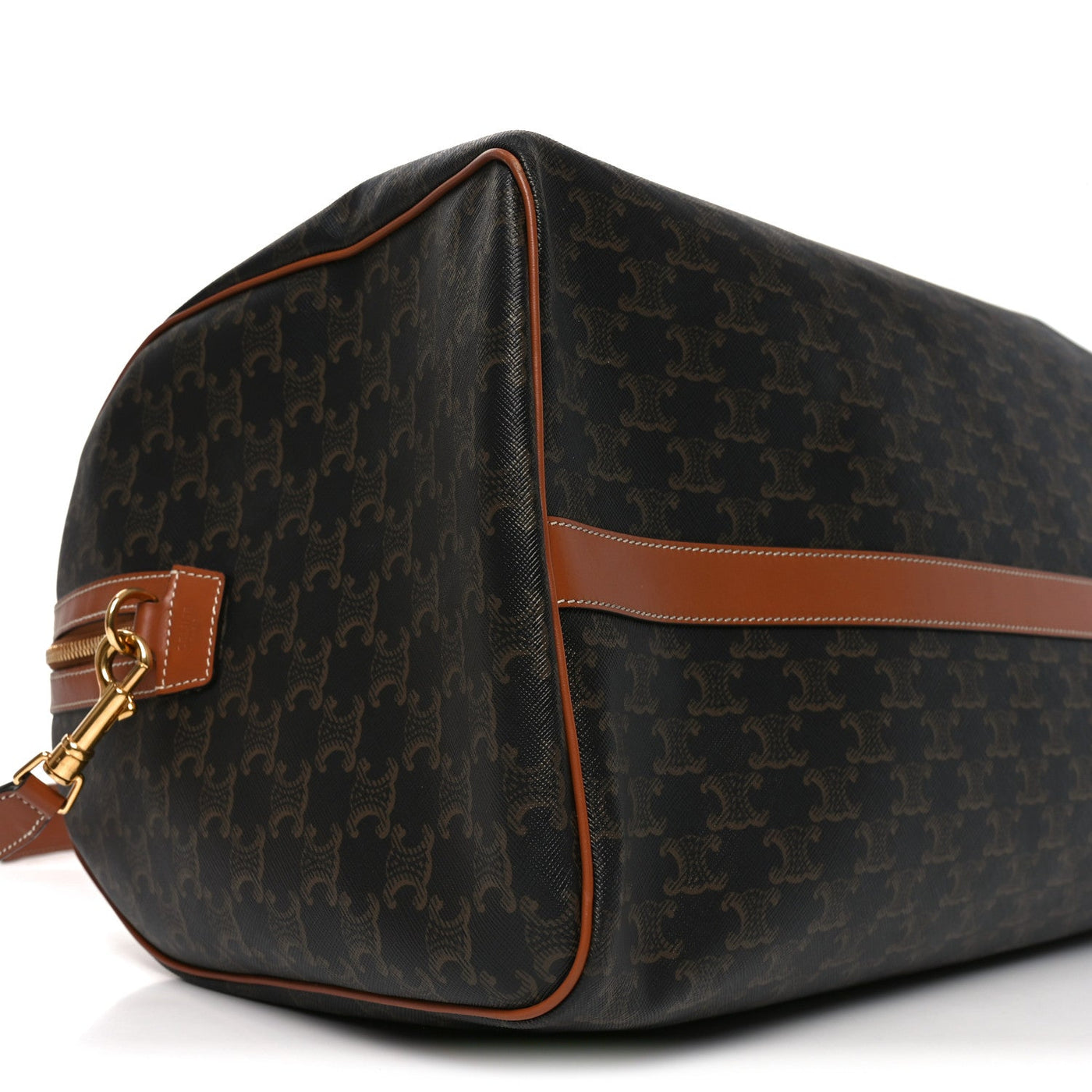CELINE TRIOMPHE CANVAS LARGE VOYAGE DUFFLE TAN