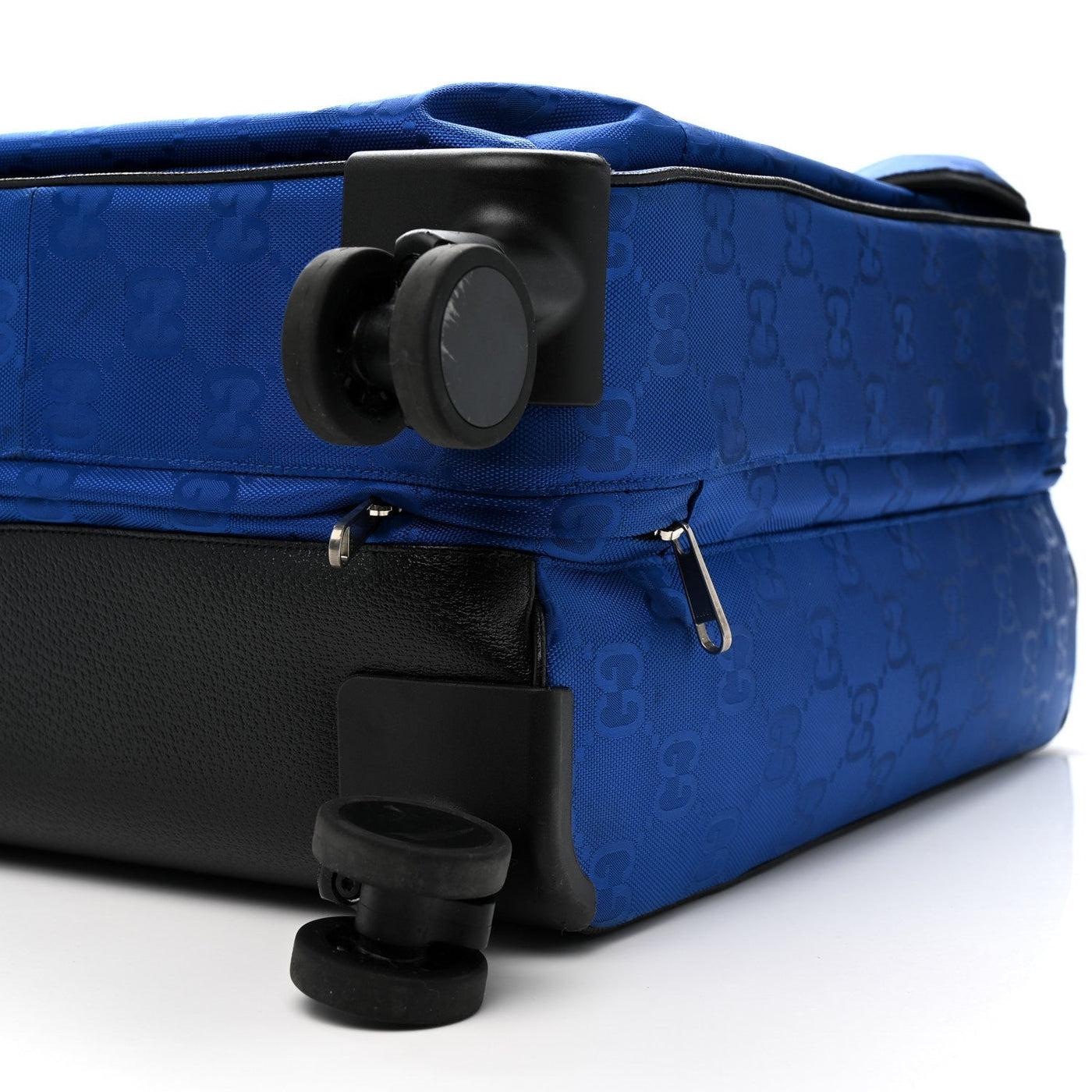 LOUIS VUITTON ECONYL NYLON MONOGRAM OFF THE GRID SUITCASE GUILTED BLUE BLACK