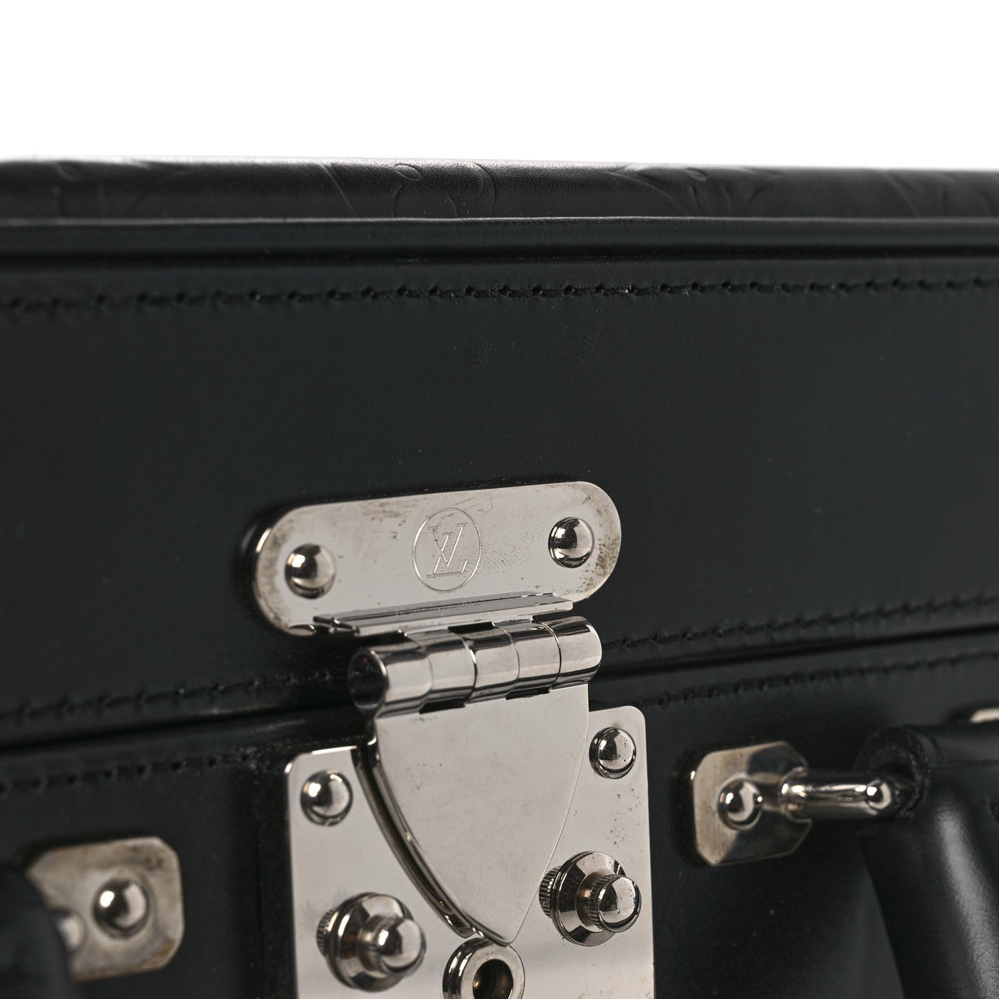 LOUIS VUITTON MONOGRAM GLACE VALISETTE MM BLACK