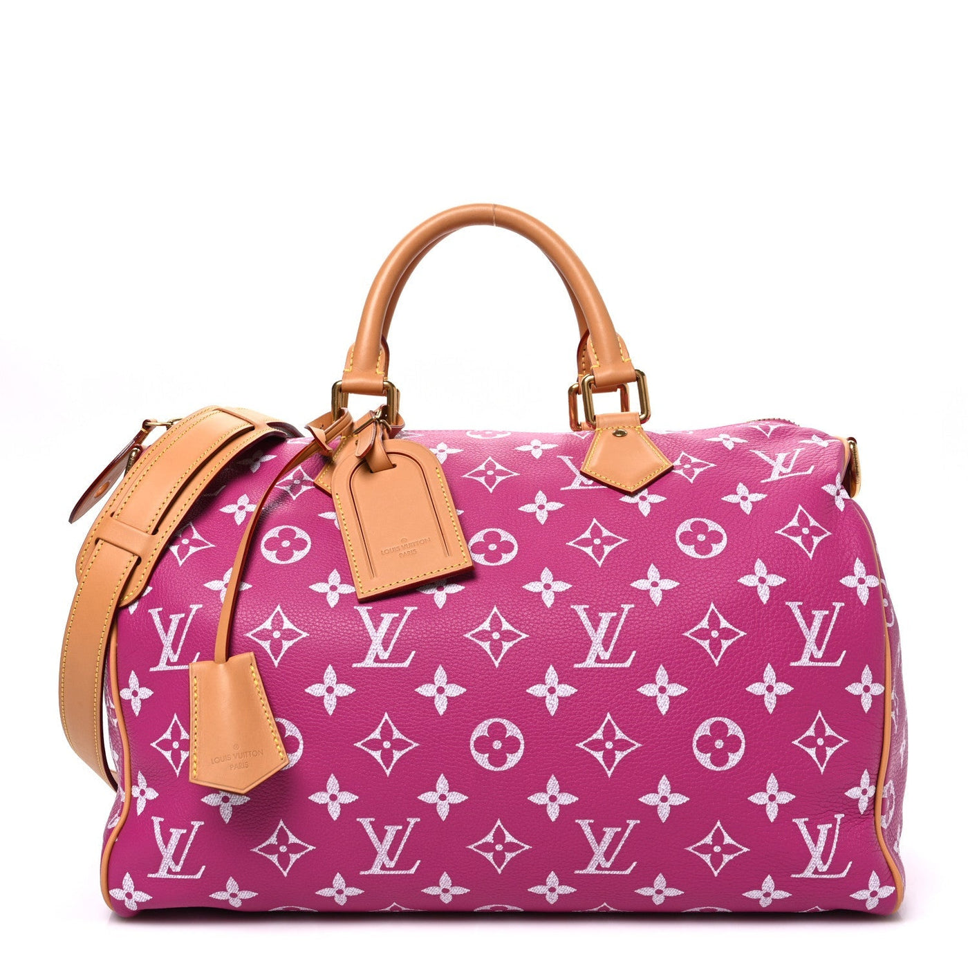 LOUIS VUITTON CALFSKIN MONOGRAM SPEEDY P9 BANDOULIERE 40 AGATE