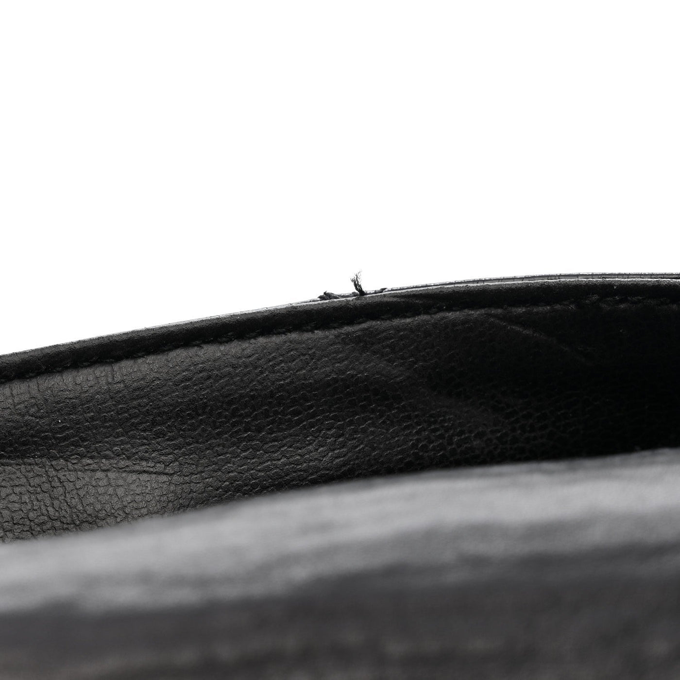 CELINE PATENT FLAP WAIST BELT BAG BLACK