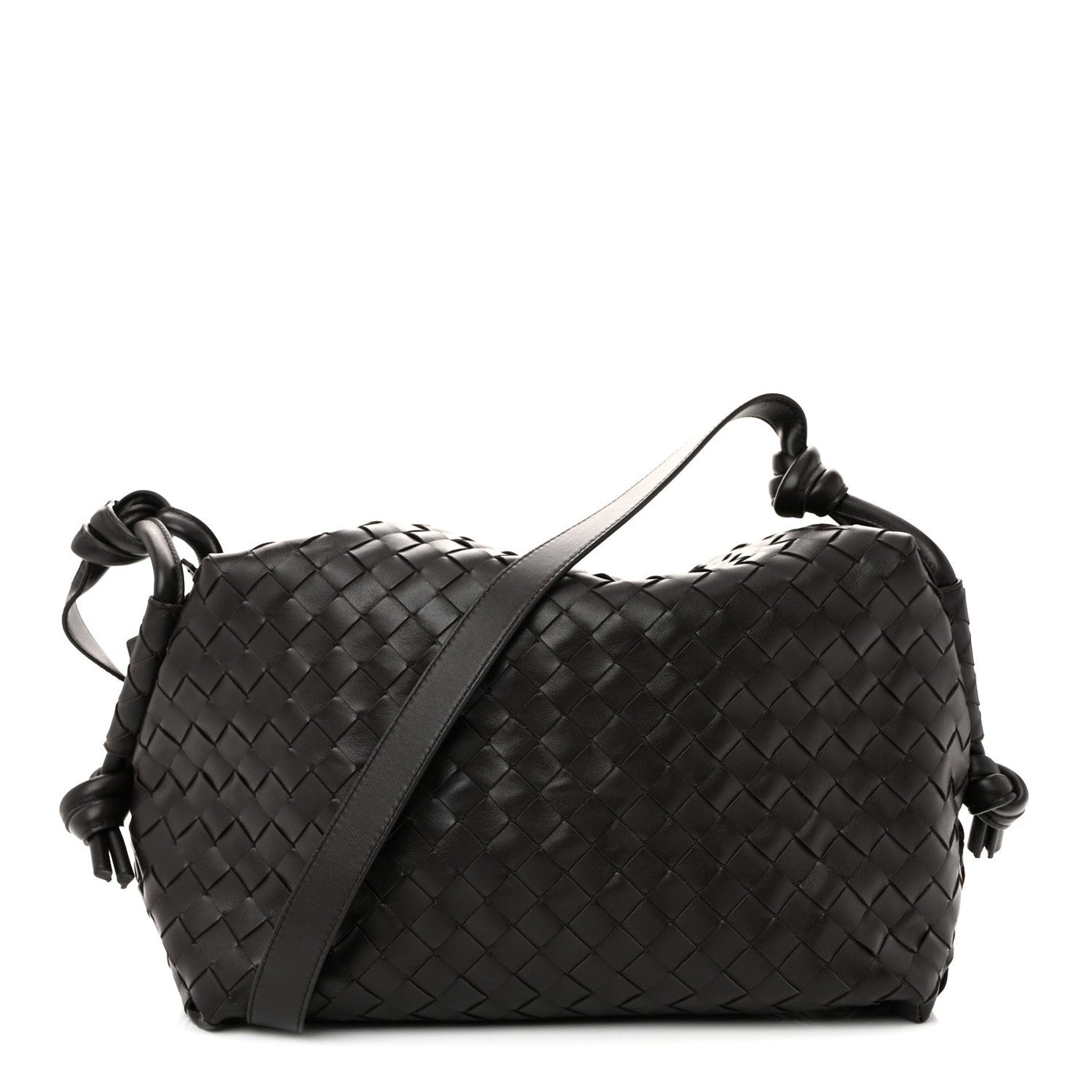 BOTTEGA VENETA NAPPA INTRECCIATO MEDIUM LOOP WEEKENDER BAG FONDANT