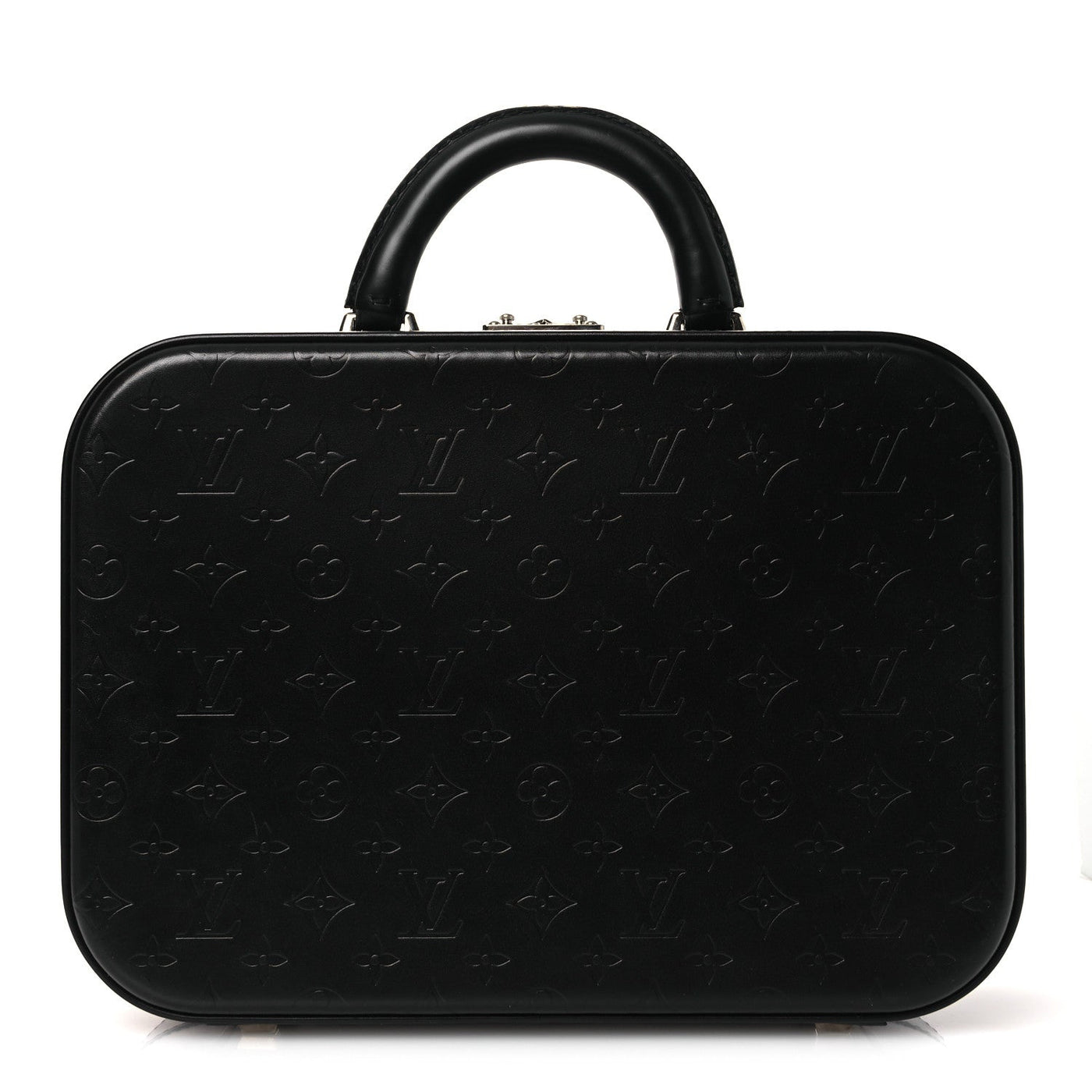 LOUIS VUITTON MONOGRAM GLACE VALISETTE MM BLACK