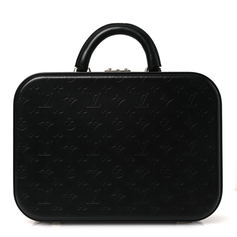 LOUIS VUITTON MONOGRAM GLACE VALISETTE MM BLACK