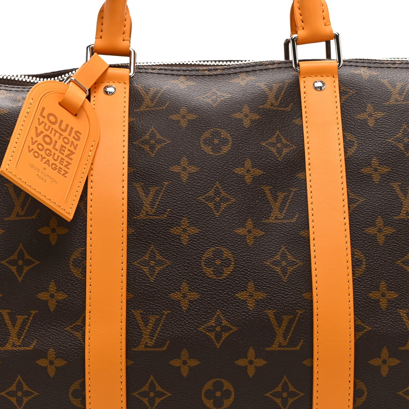 LOUIS VUITTON MONOGRAM MACASSAR KEEPALL BANDOULIERE 50 SAFRAN YELLOW