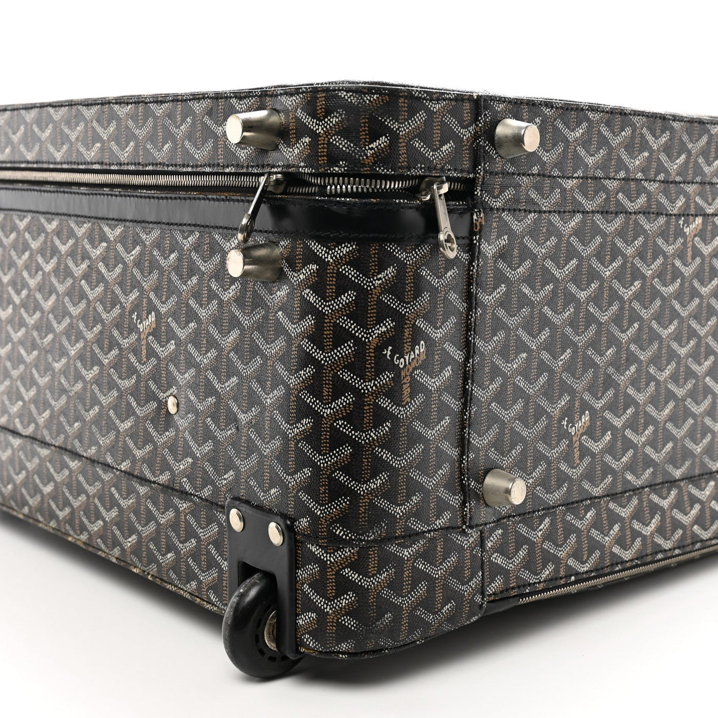 GOYARDINE TROLLEY ROLLING SUITCASE MM BLACK