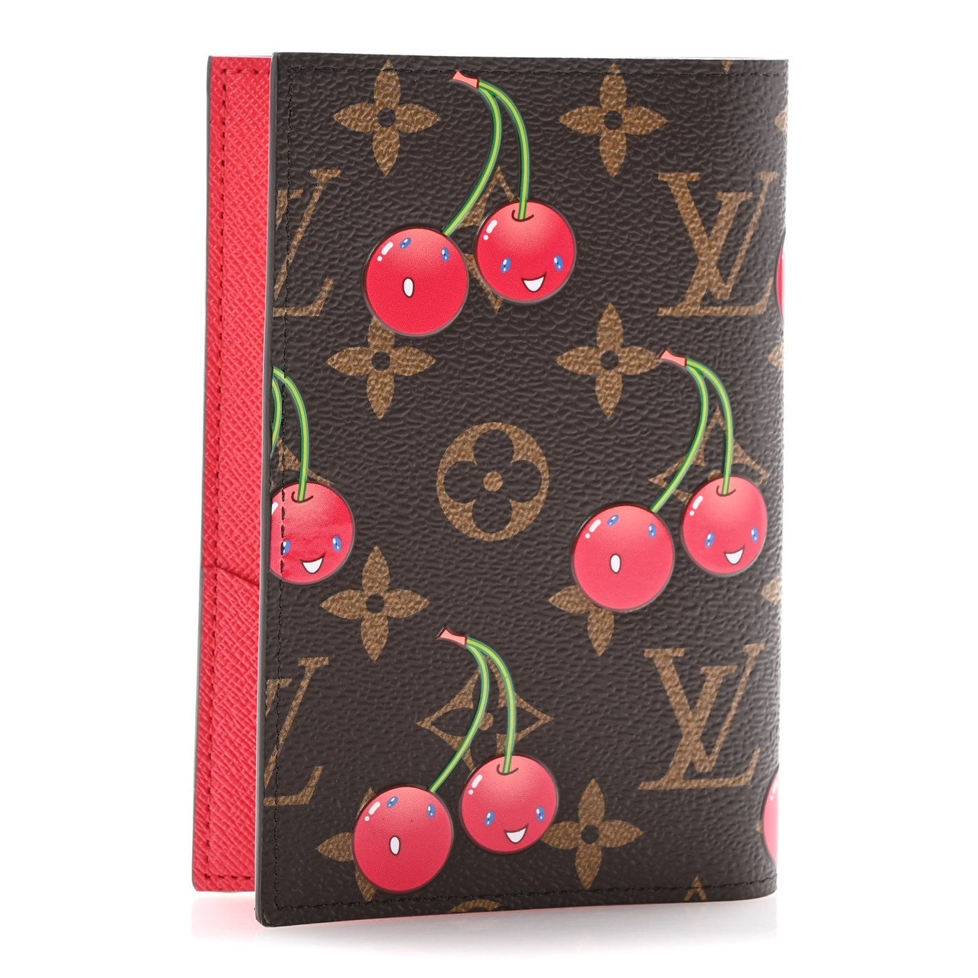 LV X TM MONOGRAM CERISES PASSPORT COVER