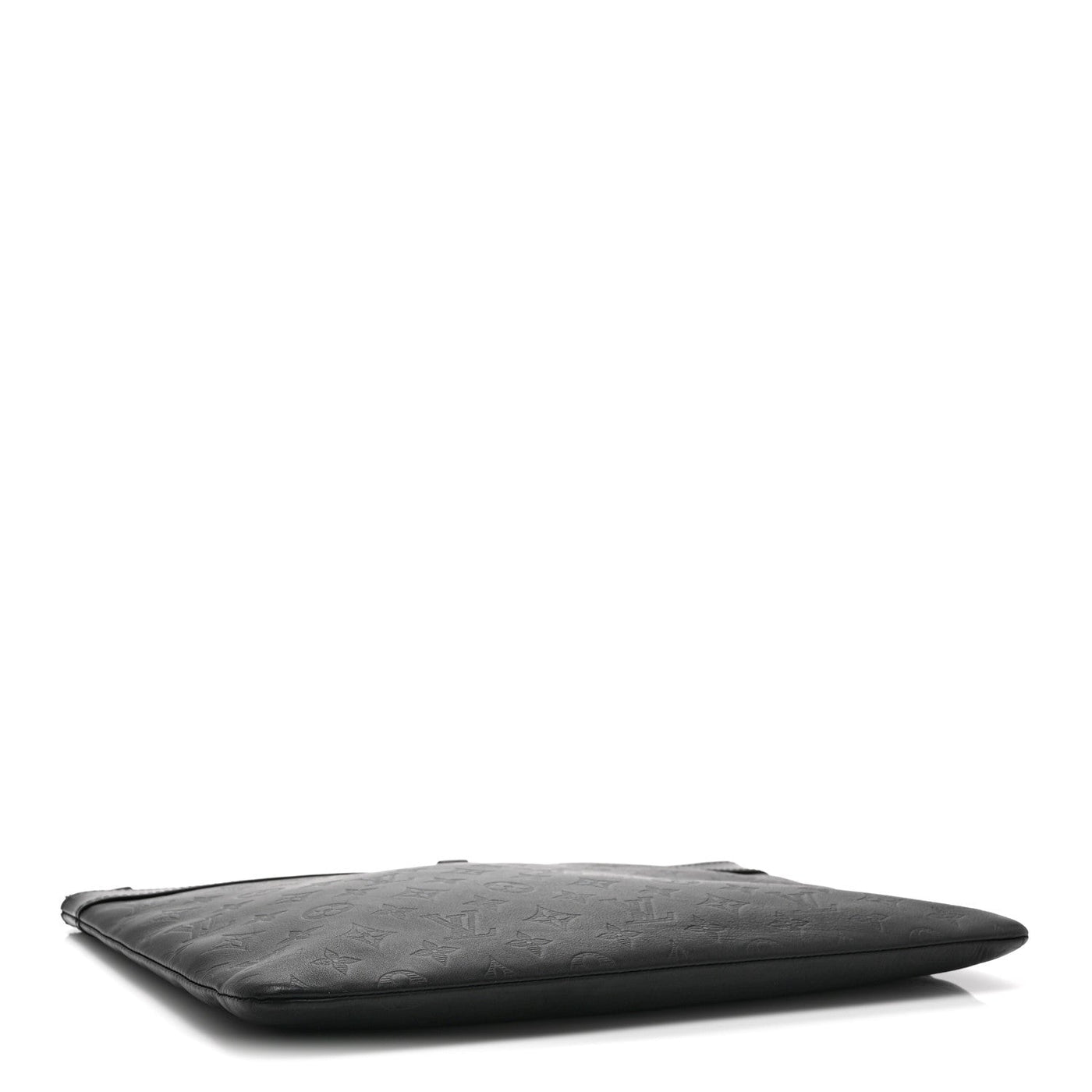 LOUIS VUITTON CALFSKIN MONOGRAM SHADOW DISCOVERY POCHETTE BLACK