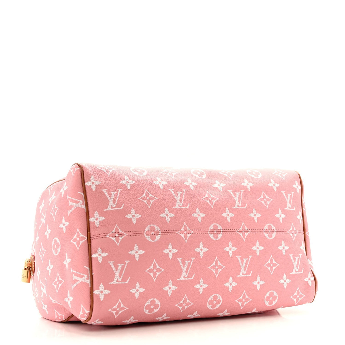 LOUIS VUITTON CALFSKIN MONOGRAM SPEEDY P9 BANDOULIERE 40 PINK SAKURA