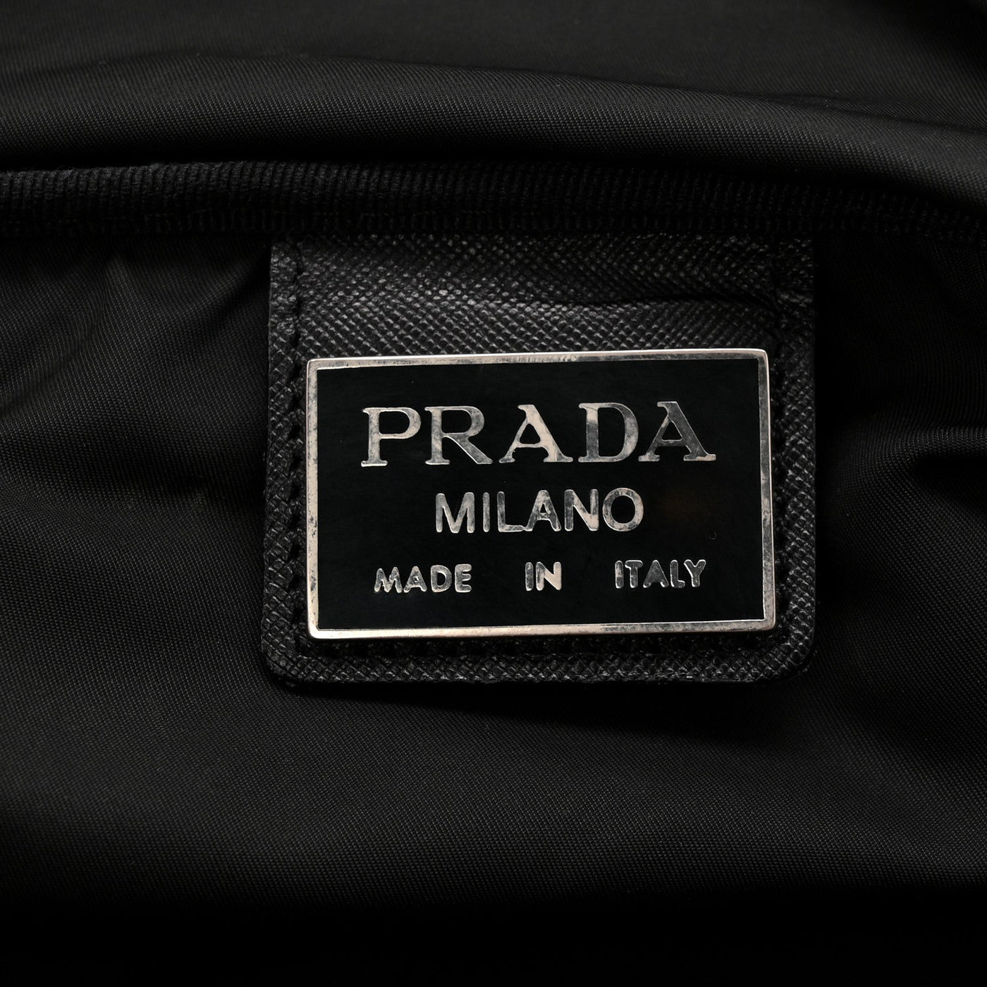 PRADA TESSUTO NYLON SAFFIANO VIAGGIO DUFFLE BLACK