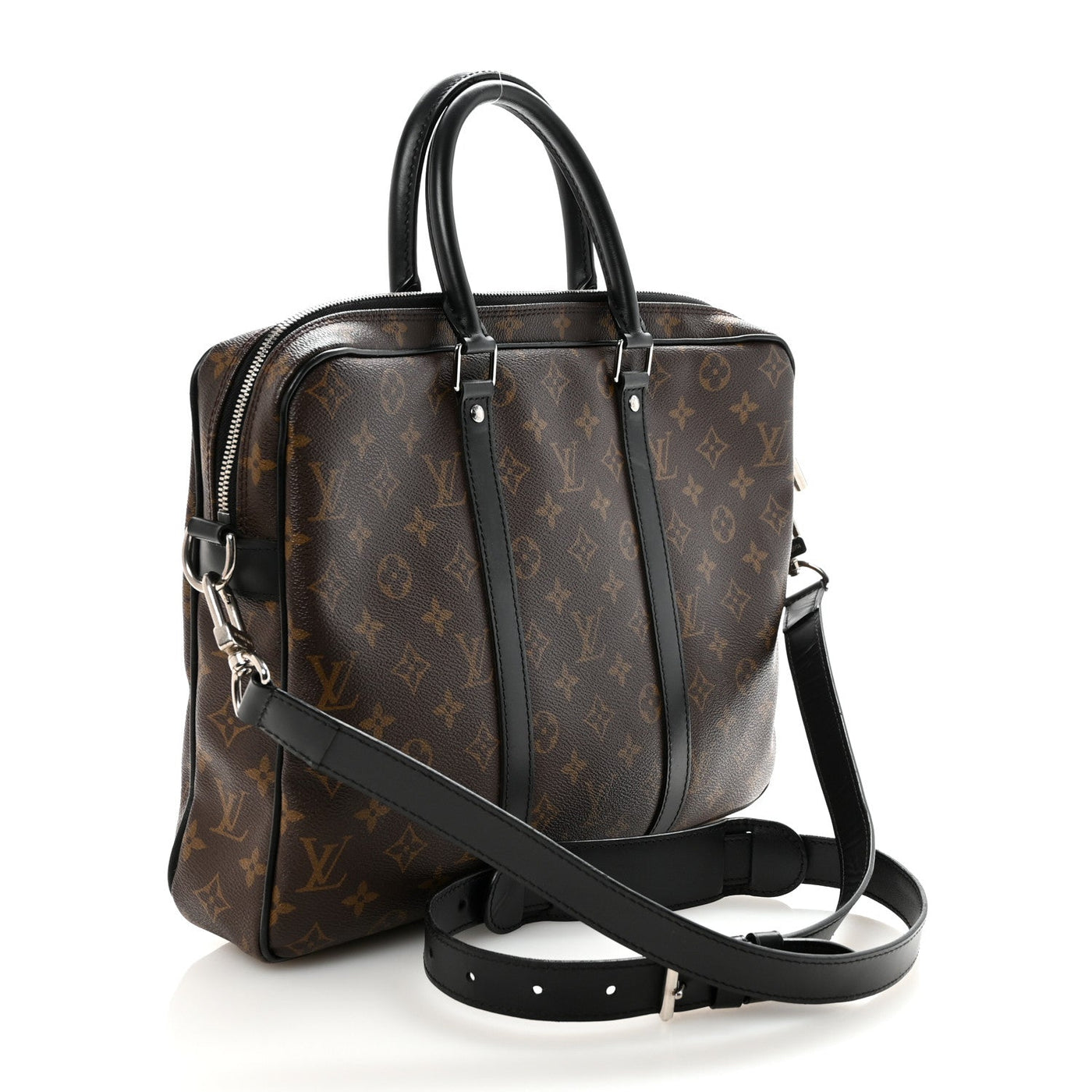 LOUIS VUITTON MONOGRAM MACASSAR PORTE-DOCUMENTS VOYAGE PM