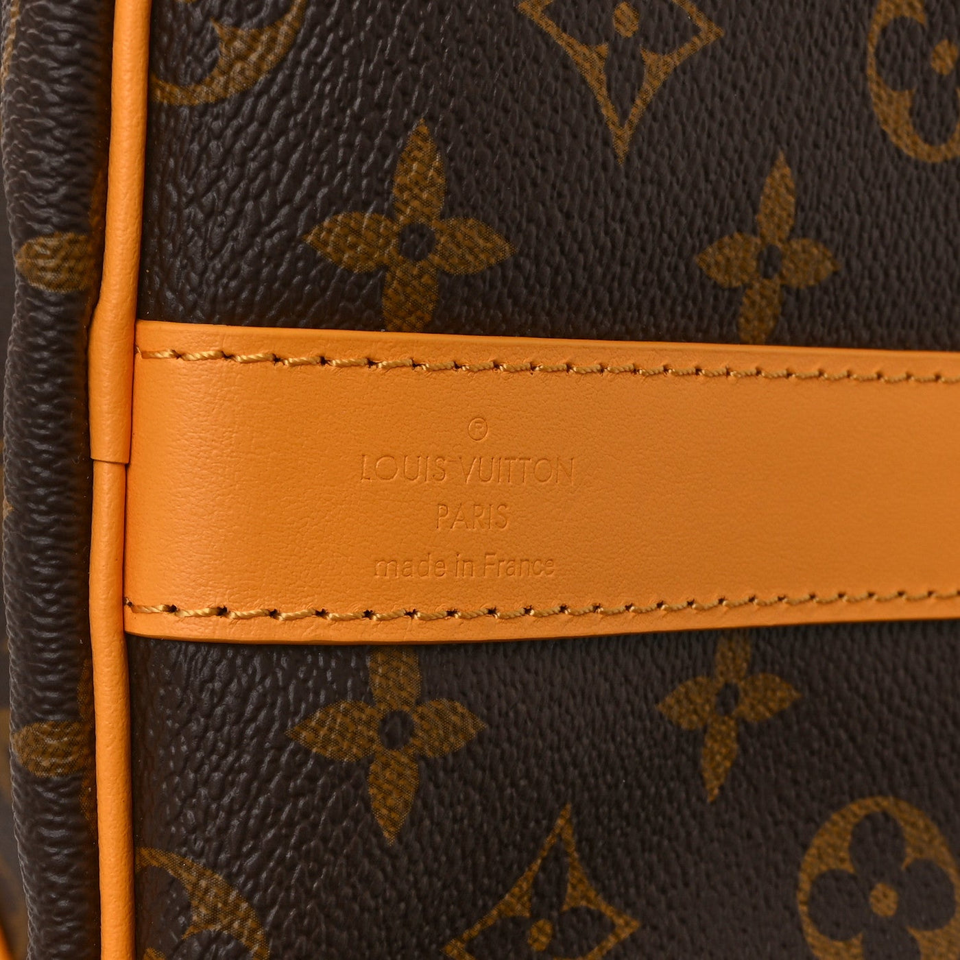 LOUIS VUITTON MONOGRAM MACASSAR KEEPALL BANDOULIERE 50 SAFRAN YELLOW