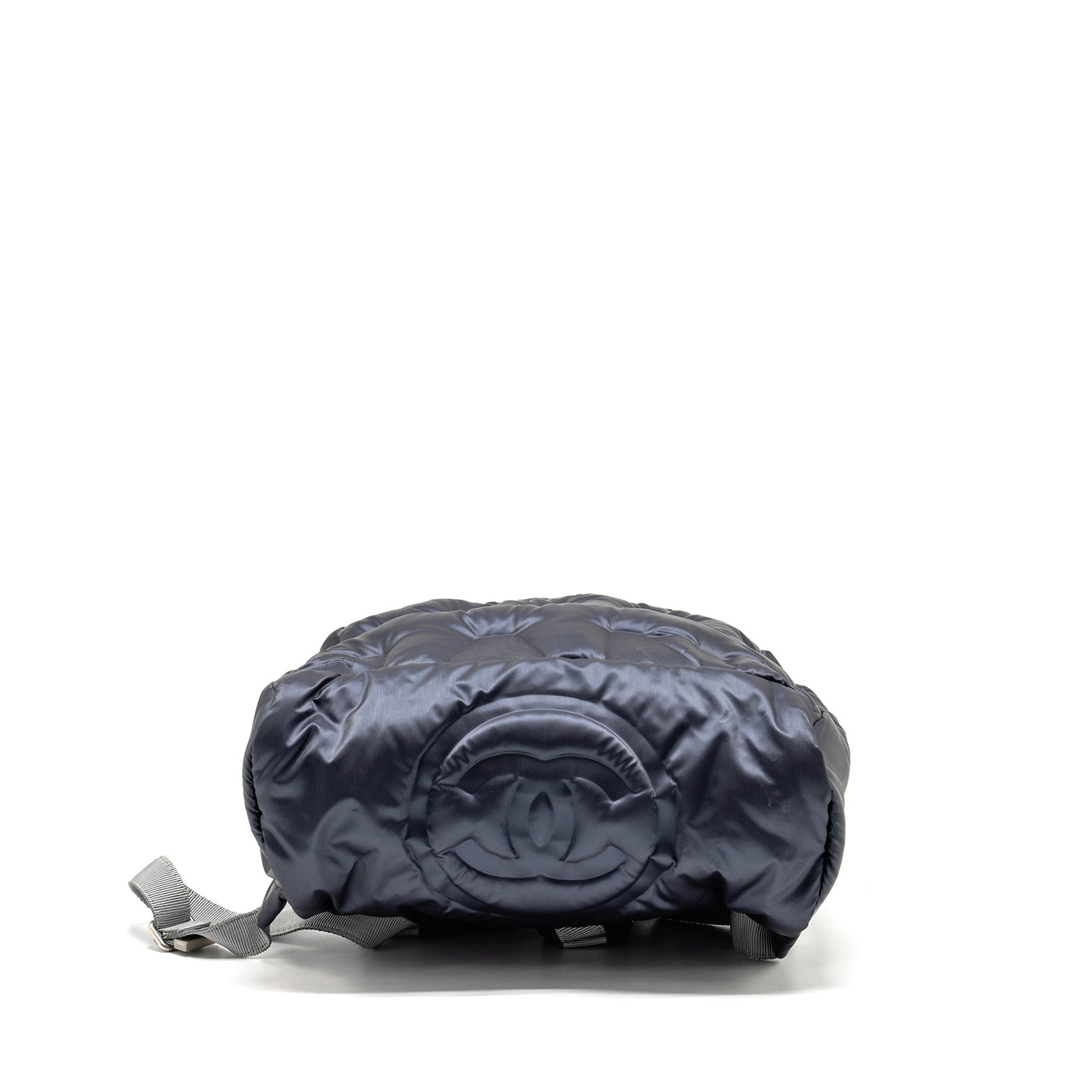 CHANEL DOUDONE PADDED BACKPACK NYLON DARK GREY SHW