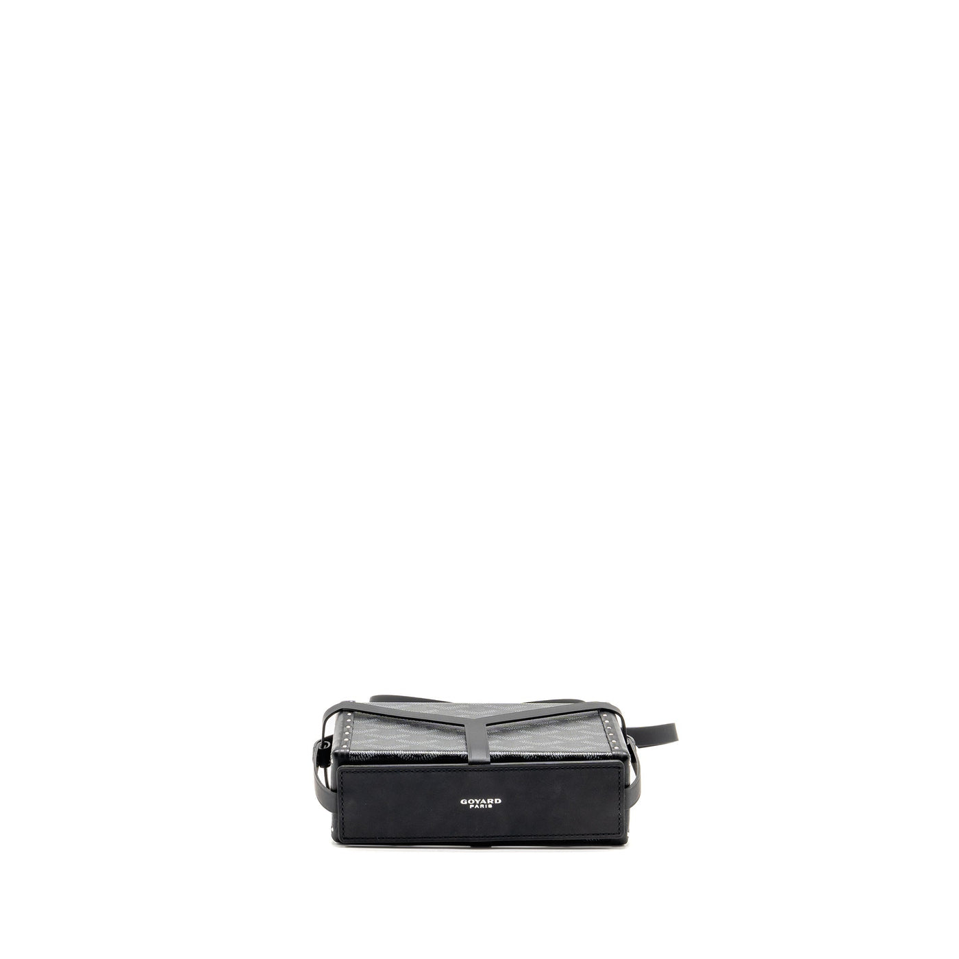 GOYARD MINAUDIERE TRUNK BAG GOYARDINE CANVAS BLACK SHW