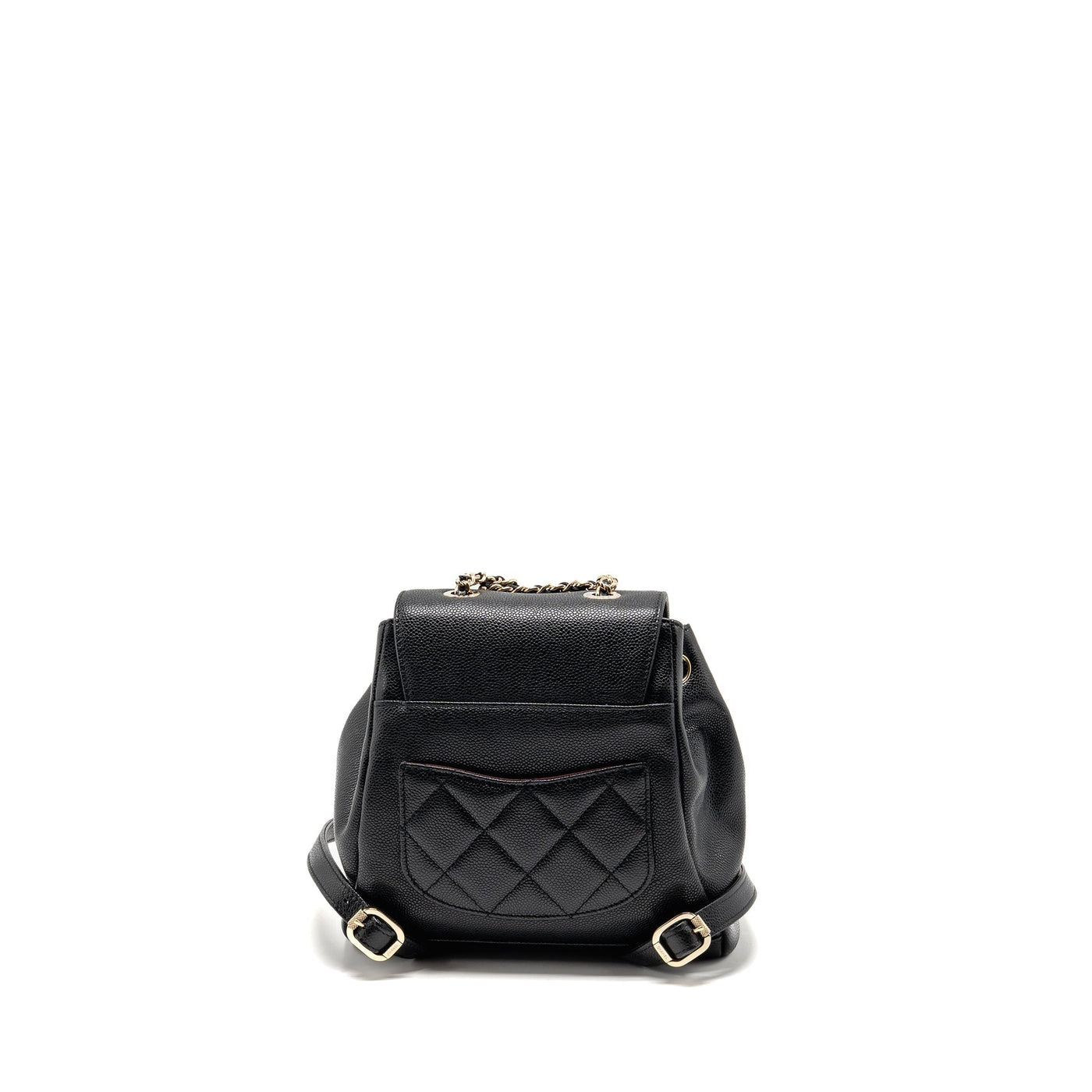 CHANEL AFFINITY BACKPACK CAVIAR BLACK LGHW (MICROCHIP)