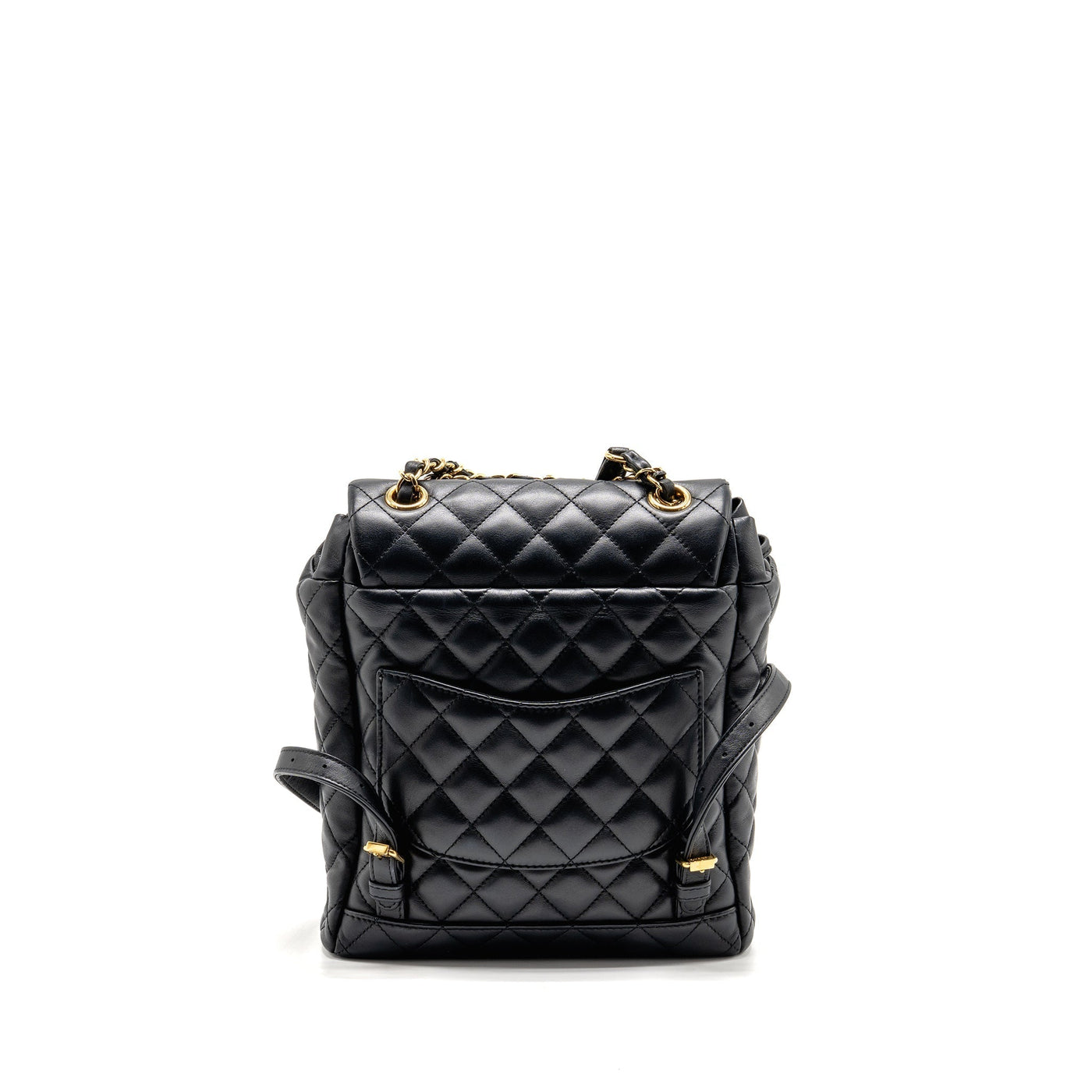 CHANEL SMALL URBAN SPIRIT QUILTED BACKPACK CALFSKIN BLACK GHW