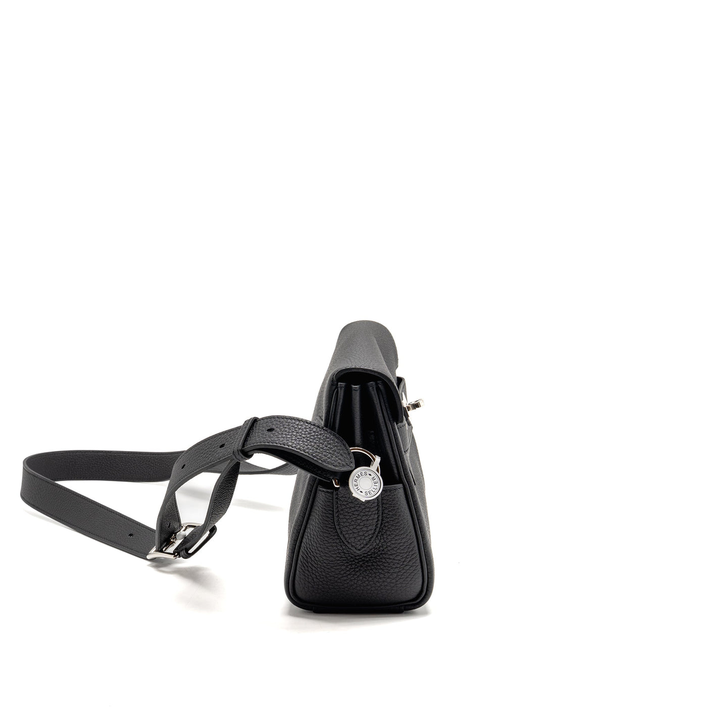 HERMES KELLY MESSENGER PM BAG TOGO BLACK SHW