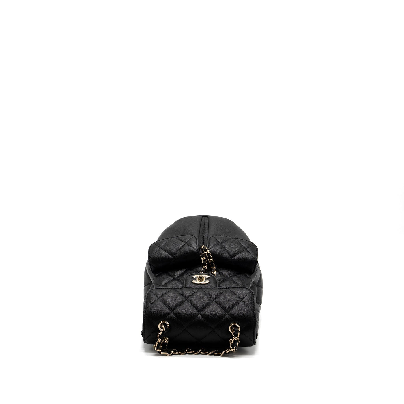 CHANEL 22S MINI BACKPACK CAVIAR BLACK LGHW(MICROCHIP)