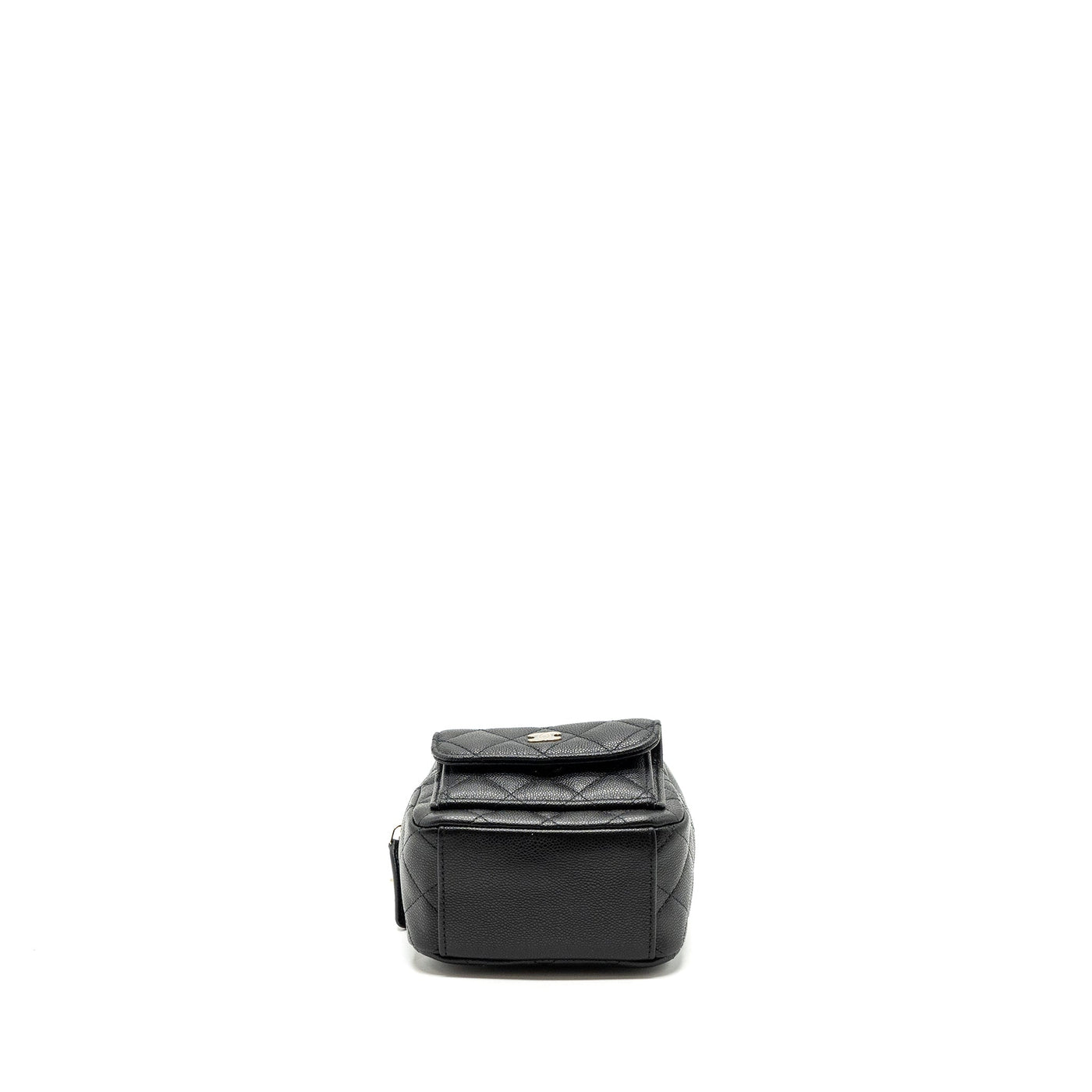 CHANEL 24C MINI BACKPACK/CROSSBODY BAG CAVIAR BLACK LGHW (MICROCHIP)