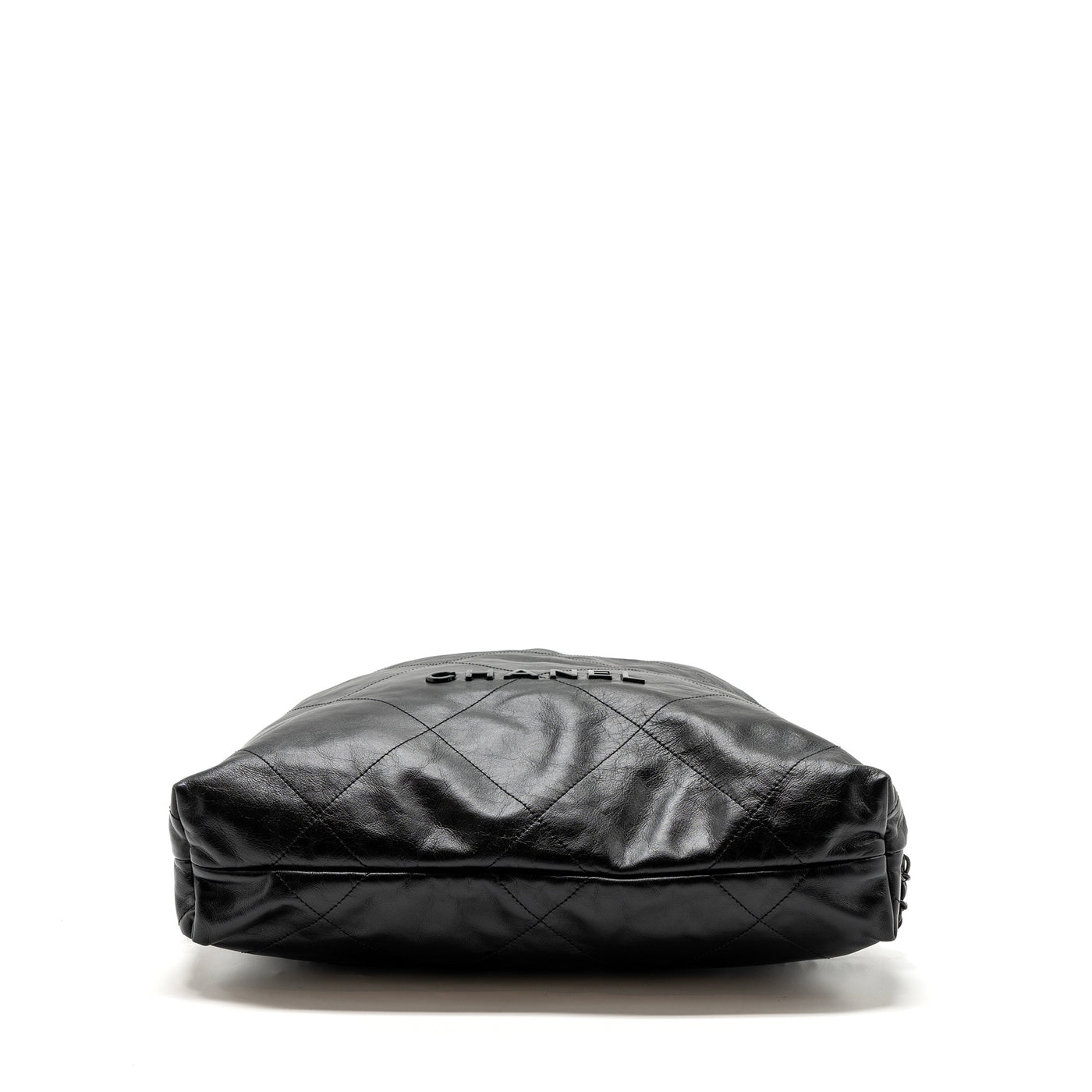 CHANEL 22 BACKPACK CALFSKIN SO BLACK / BLACK HARDWARE (MICROCHIP)