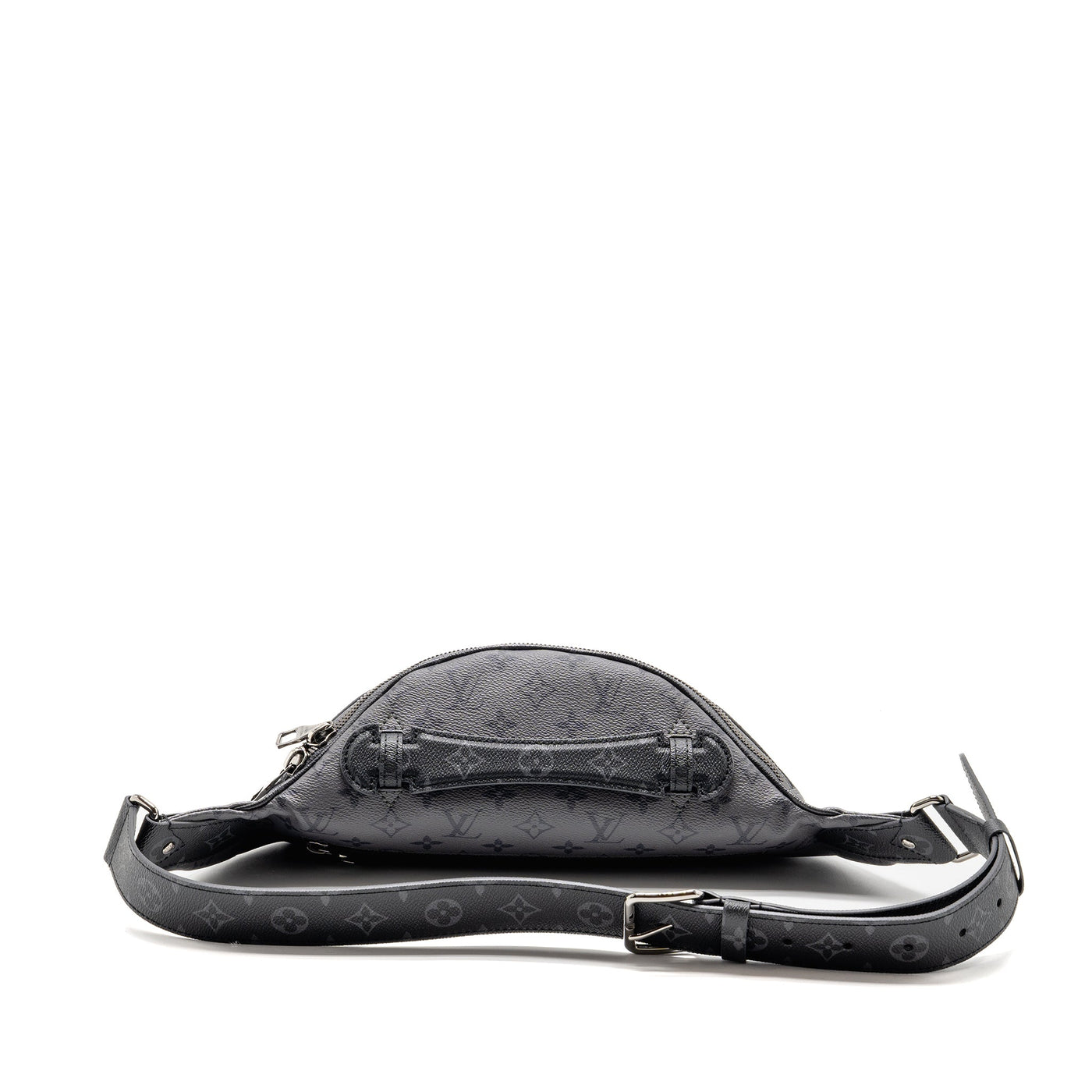 LOUIS VUITTON X YAYOI KUSAMA REVERSE MONOGRAM ECLIPSE MAXI BUMBAG CANVAS GREY/ MULTICOLOUR DARK SILVER HARDWARE