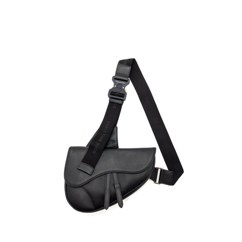 DIOR HOMME SADDLE BAG CALFSKIN BLACK SHW