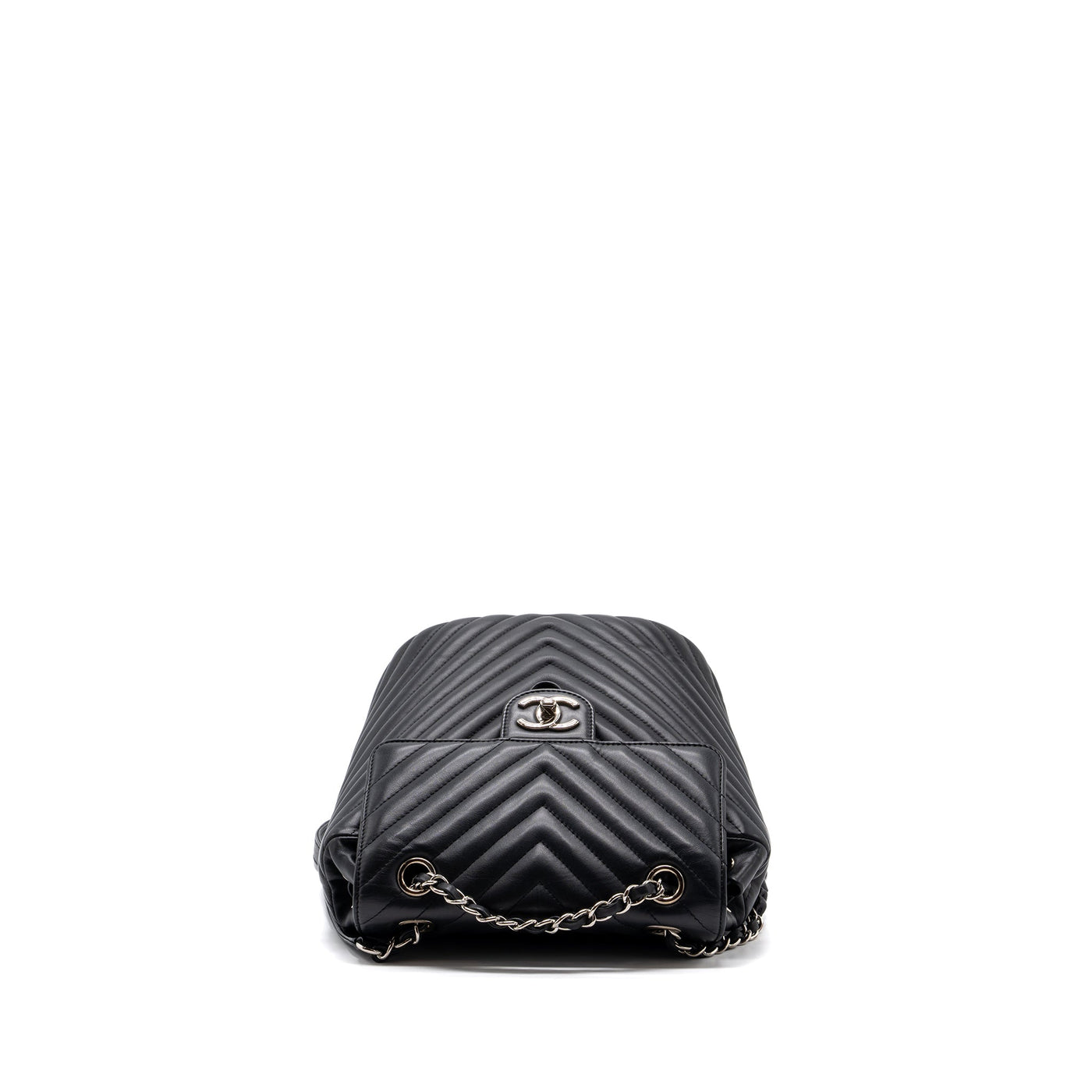 CHANEL SMALL URBAN SPIRIT BACKPACK CHEVRON CALFSKIN BLACK SHW